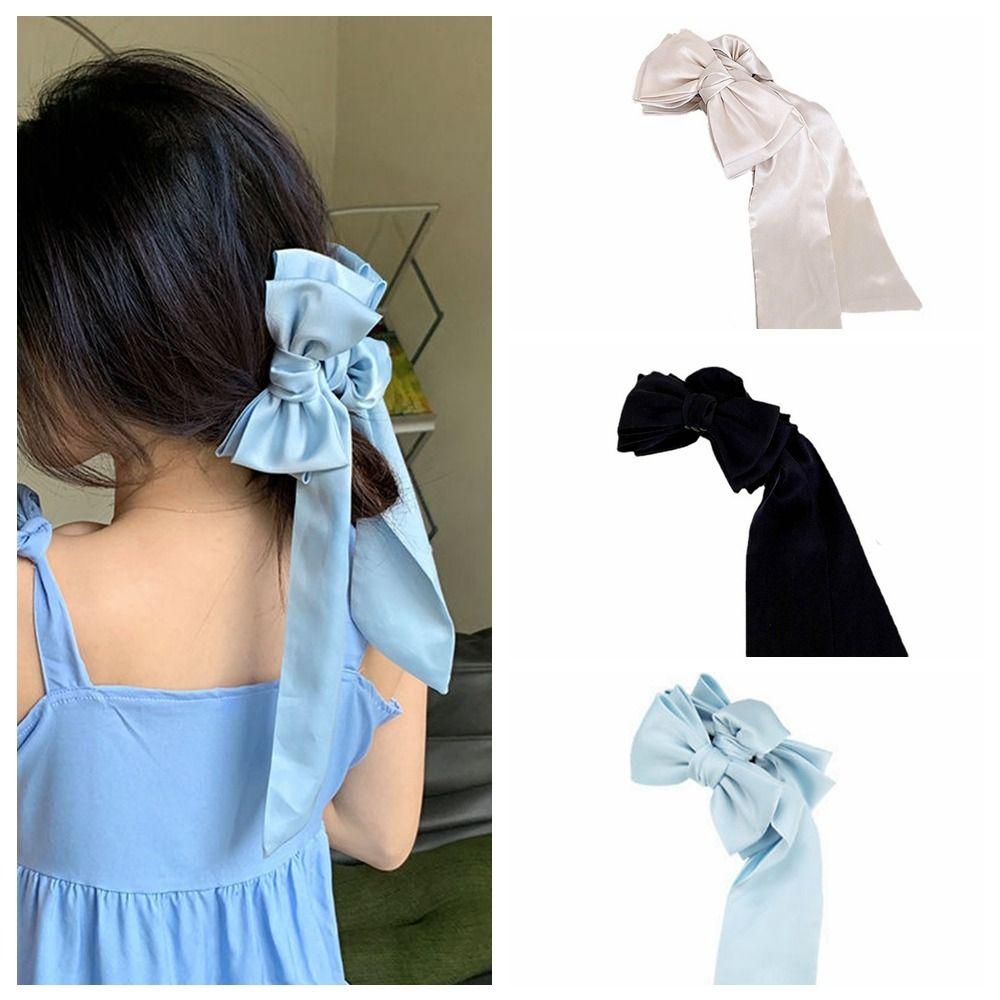 

Cloth Bow Hair Claws Ribbon Bowknot Claw Clips Cute Holiday