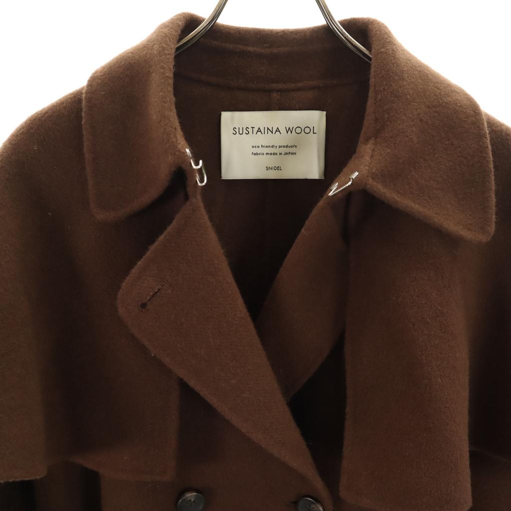 SNIDEL River Cape coat 1 Brown Women Used