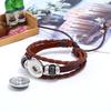 Handmade Cowhide Constellation Bracelet - Retro Beaded Design for Couples and Students, Perfect Birthday Ornament