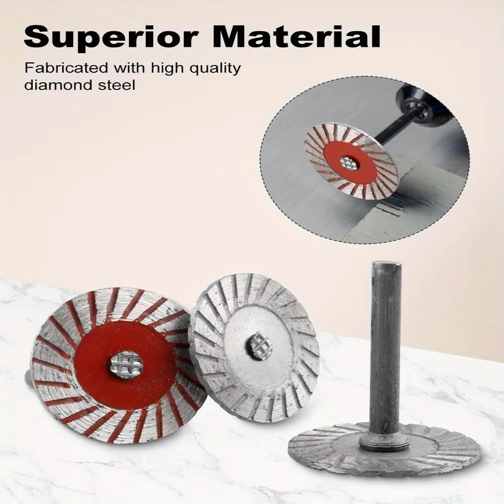 40mm Cutting Disc 6mm Shank Circular Saw Blade Sanding Disc Grinding Wheel For For Wood Metal Stone Granite Marble