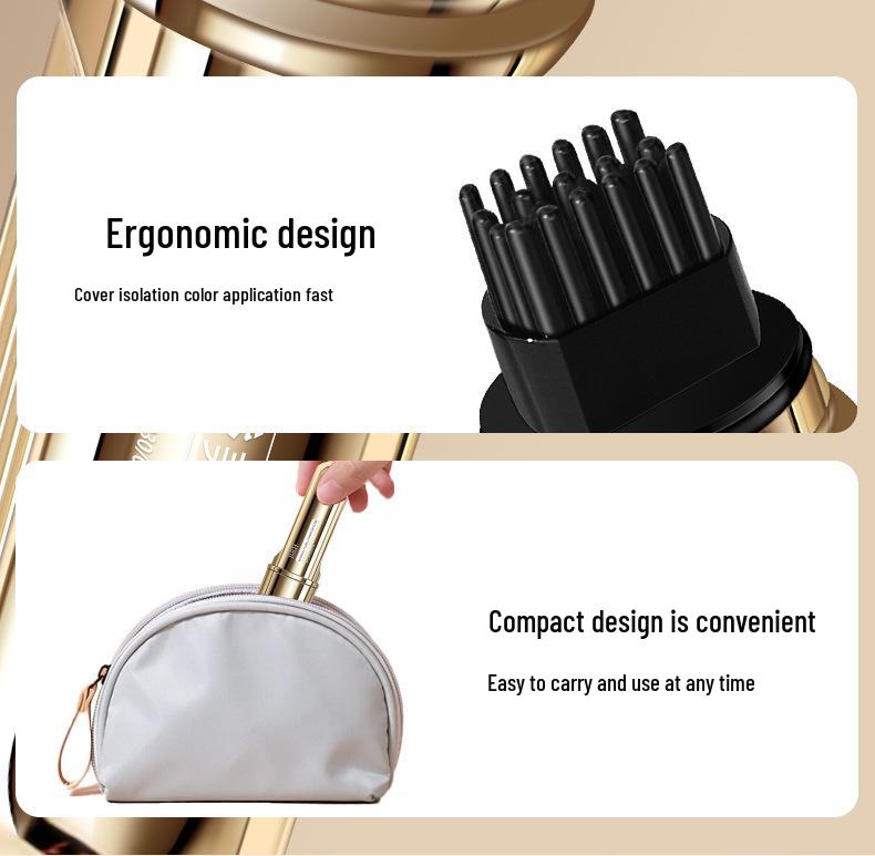 New Gold Peptide Hair Color Pen: Plant-Based White Hair Concealer, Non-Fading Disposable Touch-Up Stick