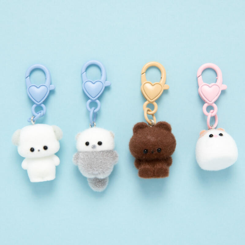 Animal Friends Floki Keyrings, 10 Types, Part 1 (16014073 ~ 16014083) Hamchi Floki Keyring (16014073)