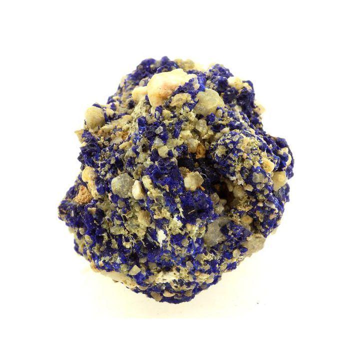 Pierres et Minéraux. Chessylite ( Azurite ). 59.5 ct. Chessy-les-Mines, France.