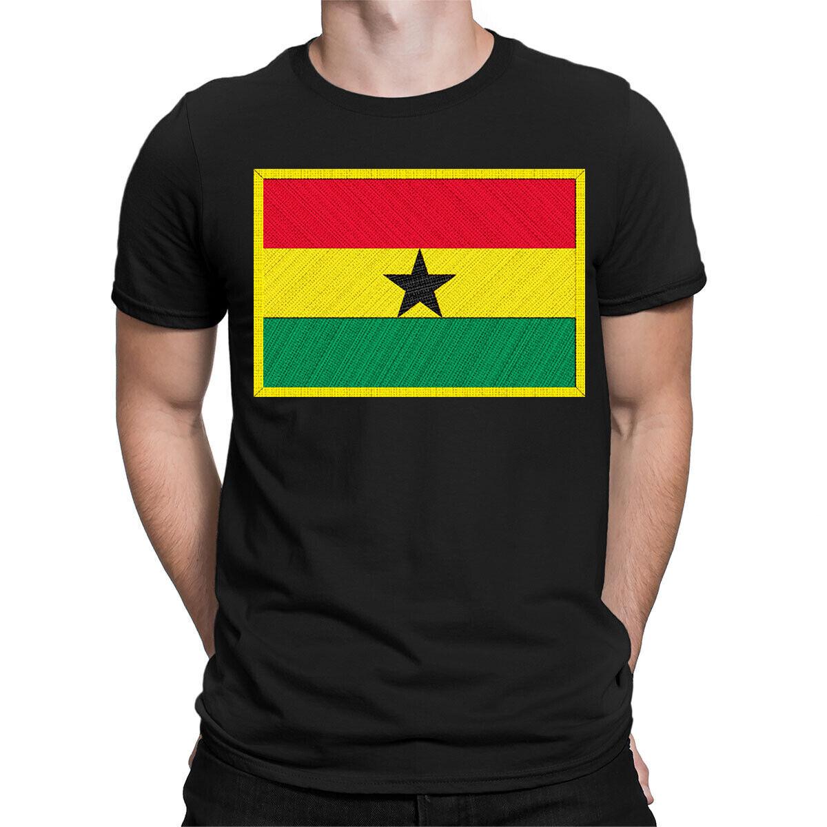 

Ghana Supporters Country Flag Day World Cup Football Mens Womens 100% Cotton T-shirt Mens Tees Tops #GVE6 4XL