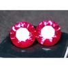 Natural Mozambique Ruby 12-14 Ct Round Cut Pair Certified Fabulous Gemstone