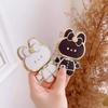 Foldable Rabbit Makeup Mirror Phone Holder & Cartoon Butterfly Case Ornament