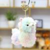 New Mink Fleece Alpaca Plush Keychain, Cute Mini Sheep Doll Pendant, Creative Bag Hanging Ornament