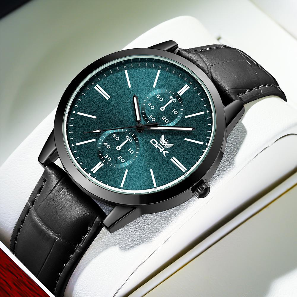 

OPK Brand Simple Scale Two-eyed Men s Quartz Watch Men