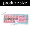 1Set Easy Apply Artificial Nail No Tools Needed Quick Installation Solid Color Highly Shine For Busy Professionals
