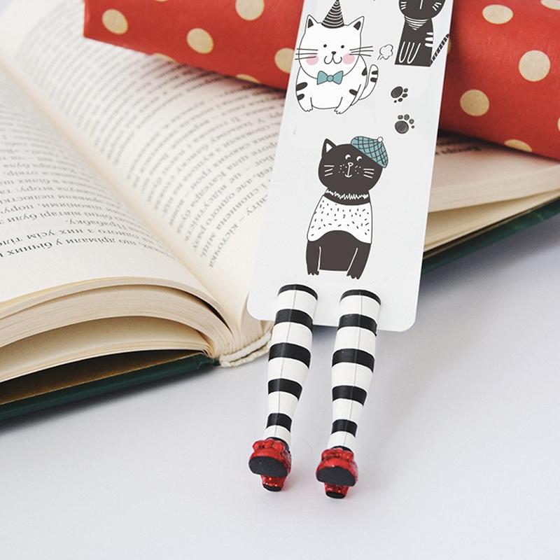 Ruby Slippers Bookmark 3D Witch Bookmark Multifunctional Cat Book Desk Decor Decorative Desk Decorations Funny Book Marks Gifts