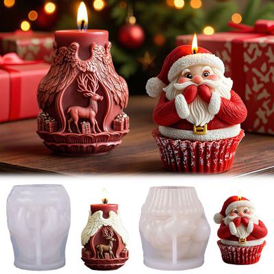 For Christmas Silicone Mold Easy Demolding DIY Crafts Ornament Mold For DIY Mold