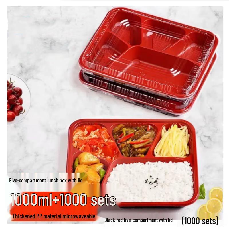 BOUSSAC Disposable PP Plastic Meal Prep & Takeout Containers