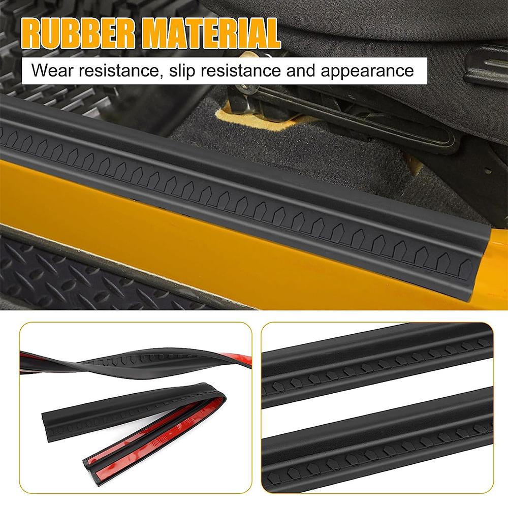 2pcs Door Sill Guards For Jeep Wrangler TJ 1997 1998 1999 2000 2001 2002 2003 2004-2007 Door Sill Guards Kit Door Entry Guards