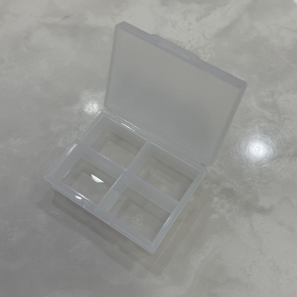 Transparent Plastic Medicine Storage Box Vitamin Storage Container  for Daily Medication