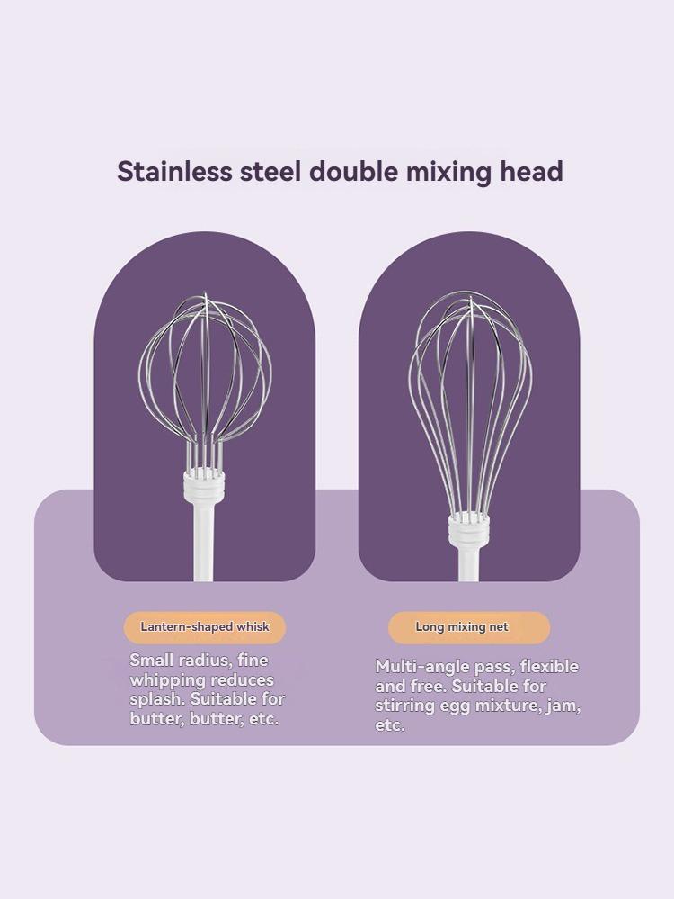 1 buc. Mixer electric fără fir pentru alimente, portabil, cu 3 viteze, batător de ouă, aluat de copt, mixer pentru tort, smântână, unelte de bucătărie