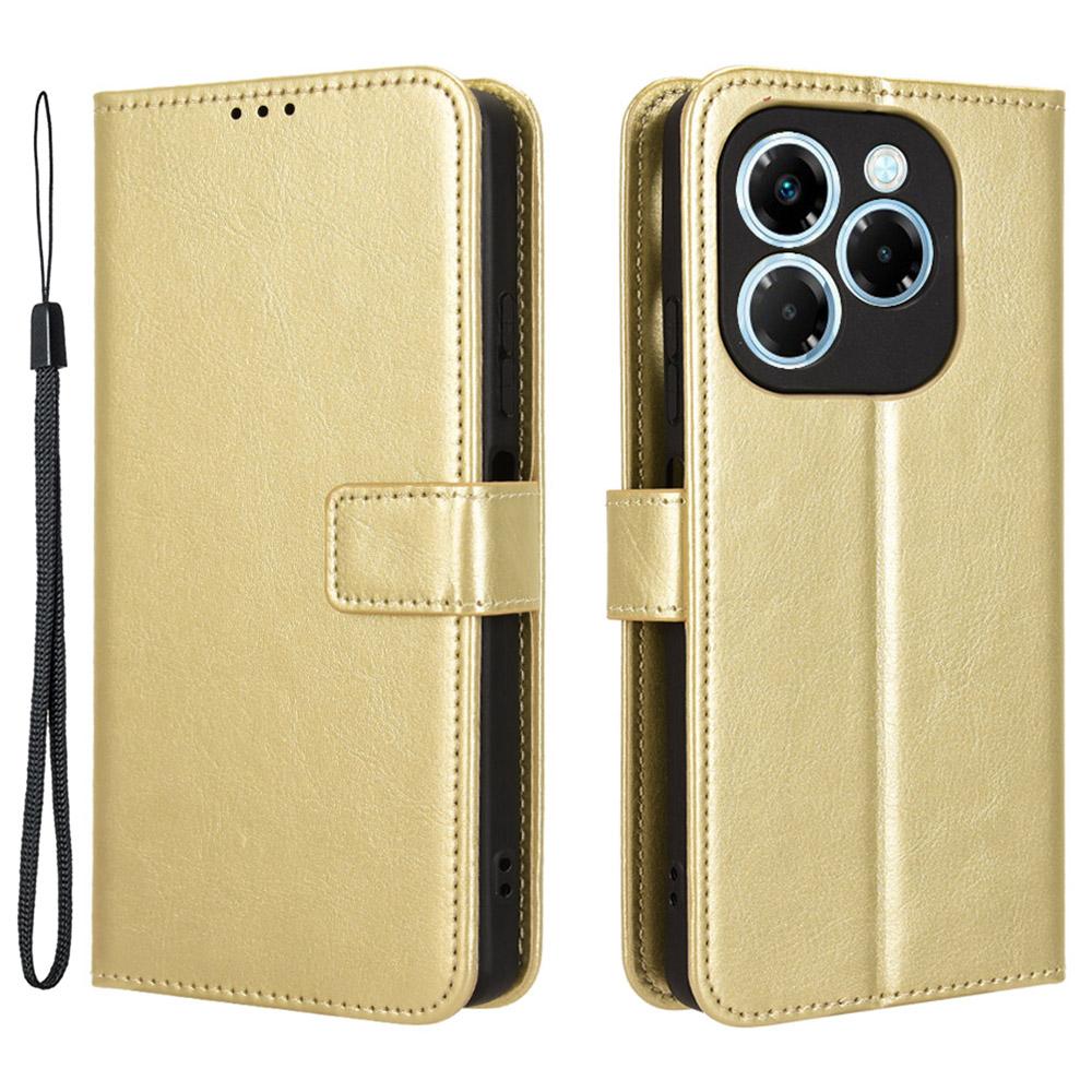 For Infinix Note 40X 5G X6838 Case Crazy Horse Texture PU Leather Phone Wallet Cover