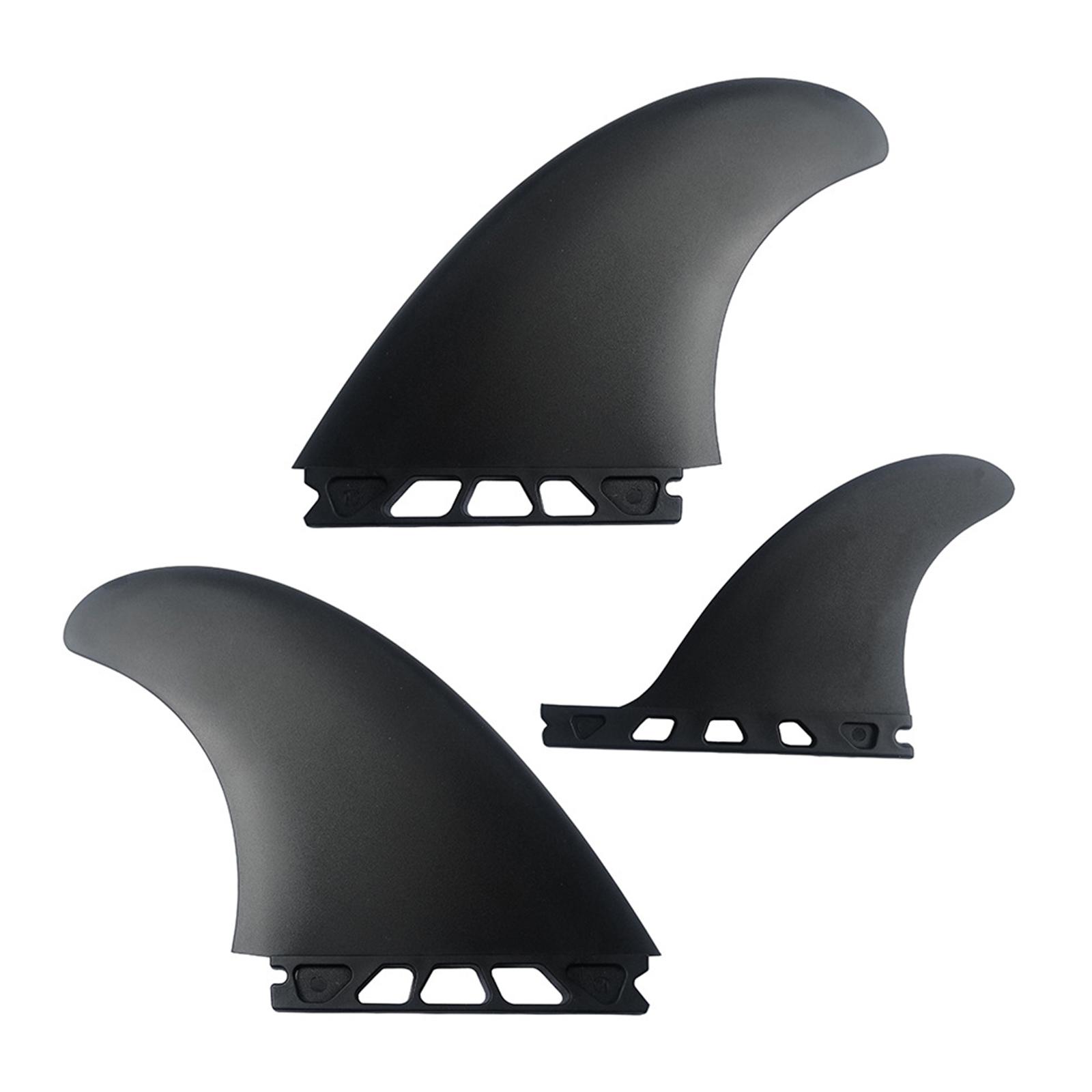 

3Pcs Keel Fins Surfboard Thruster Fins High Performance PVC Surfboard Fins Surfing Accessories Easy Install 3