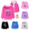4993 Casual Cálido Grueso Niños Niñas Kpop Zoey Mira Rumi Estampado Manga Larga Terciopelo Chaqueta de Invierno