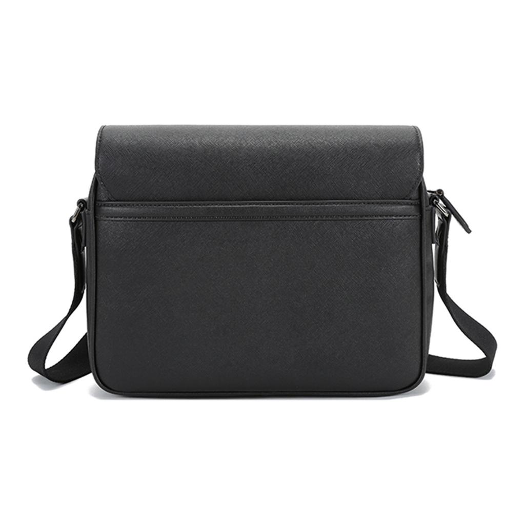 Bally Classic Leather Red And White Striped Messenger Bag Men Handbags Black MYLO-06