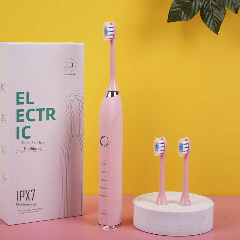 

Электрическая зубная щетка PH Sonic для взрослых — автоматическая, перезаряжаемая, набор для пар, для мужчин и женщин, для использования дома и в поездках розовый