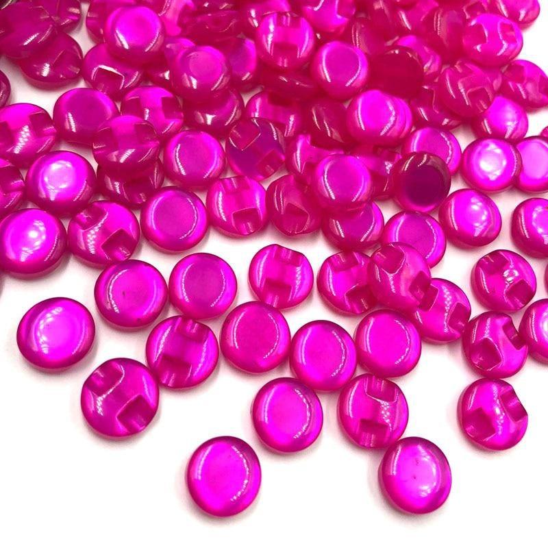 

50pcs 12.5mm Resin Shirt Buttons Pearl Buttons Sewing Accessories DIY Crafts 50pcs рожевий червоний колір