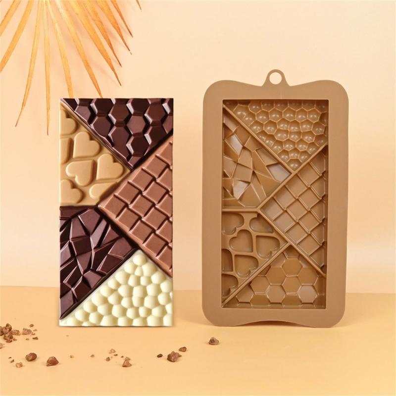 Silicone Baking Molds Cocoa Pods/Heart/Puzzle Chocolate Molds Food Safe Baking Equipment For Kitchen Accessories
