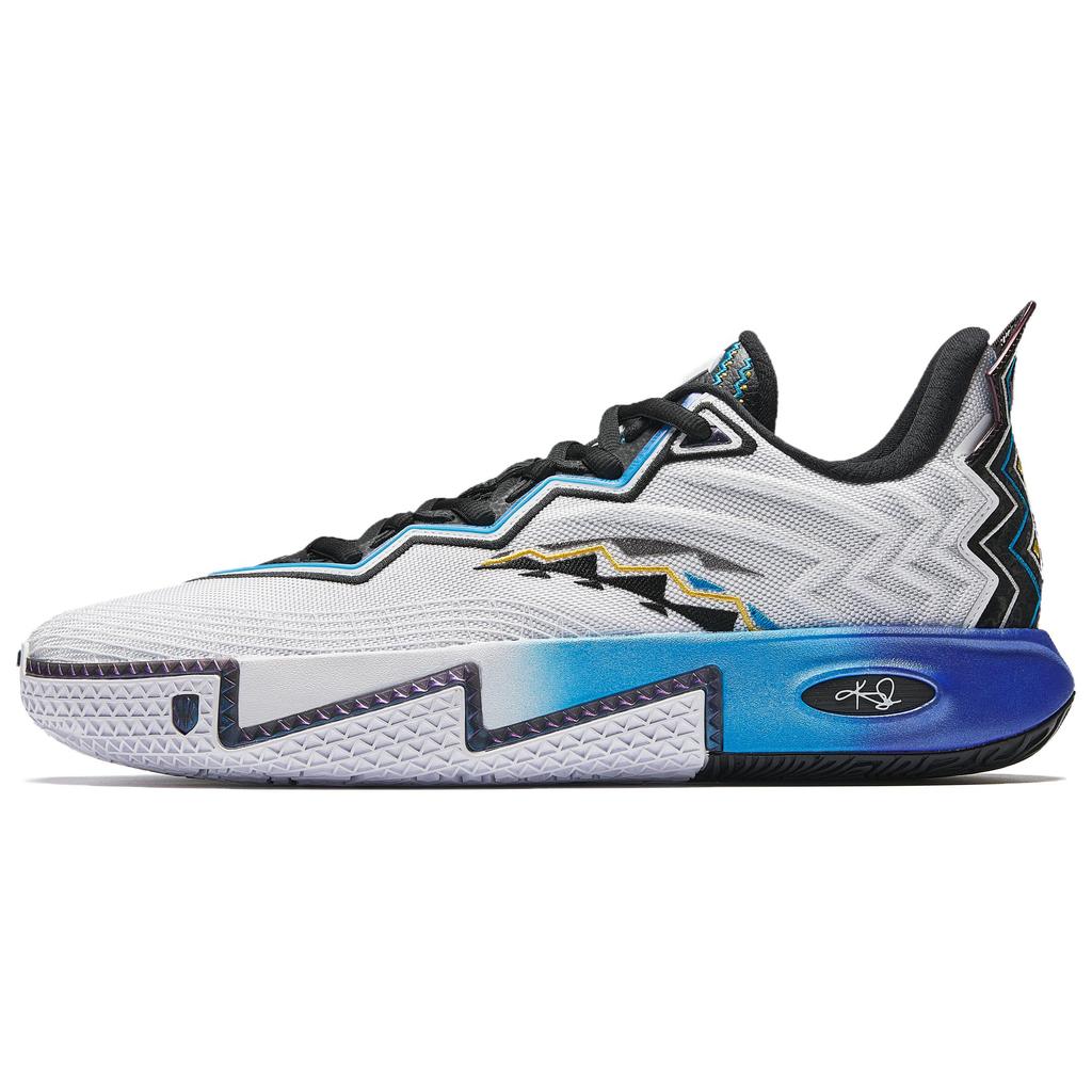 Nye Anta KAI 2 Demping, Slitesterke og Elastiske Egenskaper Lav Topp Basketballsko Herre Hvit Svart Blå 112531111S-1