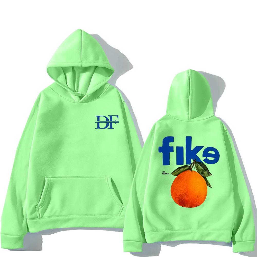 Dominic Fike Oranžové Mikiny Vtipná Nová Grafická Mikina Dámská Pánská High Street Mikina Módní Hip Hop Streetwear Y2k