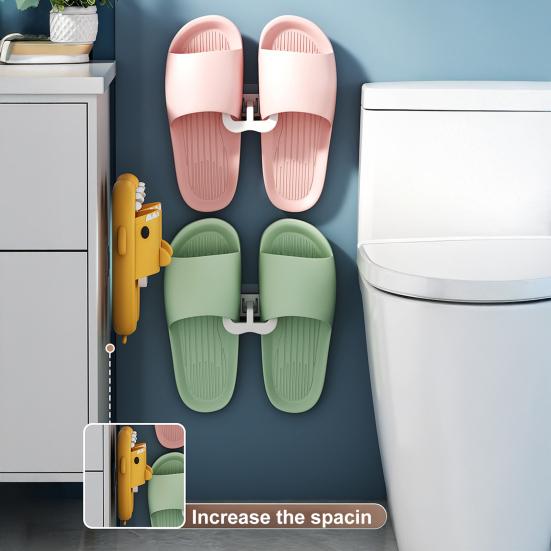 1/4 ks U-tvarovaný držák na pantofle Nástěnný úložný regál Silná nosnost