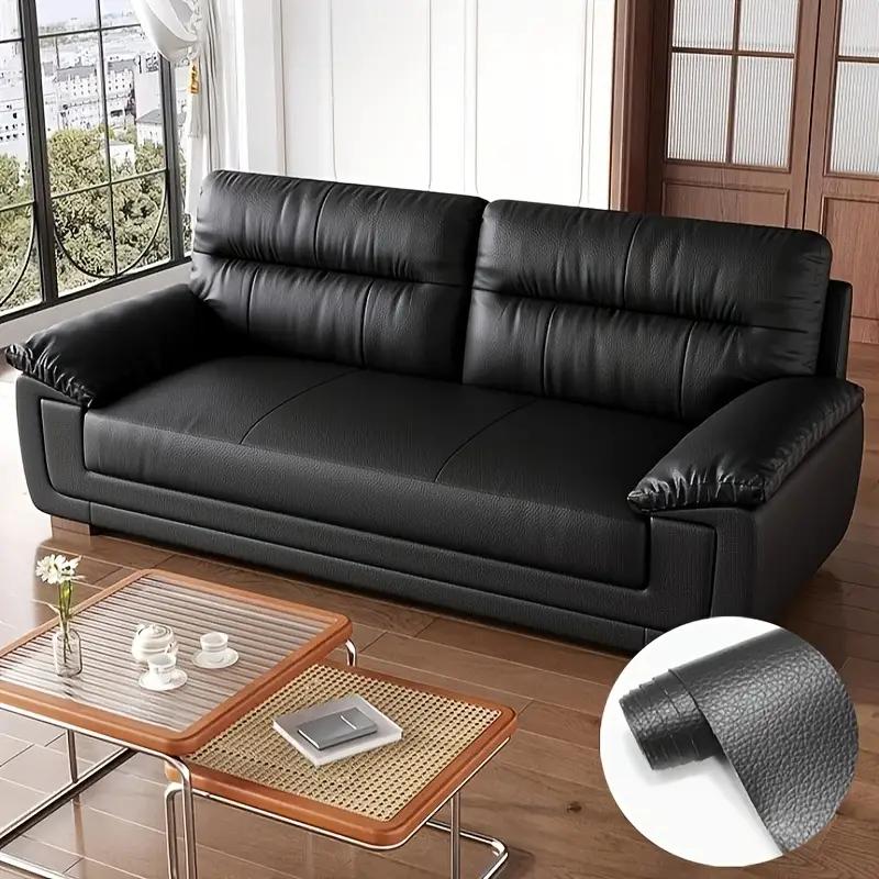 Self adhesive leather stickers for waterproof and stain resistant sofa repair can be DIY applied to leather furniture
