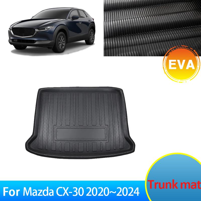 For Mazda CX 30 CX-30 CX30 DM 2020 2021 2022 2023 2024 Accessories Waterproof Rear Trunk Mat Floor Tray Boot Liner Protective