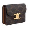 Celine Triomphe Classic Print Snap Closure Lambskin Wallet Women Wallet Brown 10N062DB7-04LU