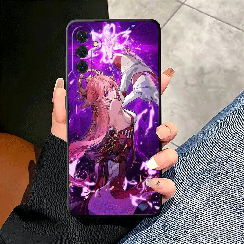 Genshin Impact Yae Miko Soft Phone Case for Samsung A17 A37 A57 A16 A26 A36 A56 A15 A25 A35 A55 A14 A24 A34 A54 A13 A23 A33 A53