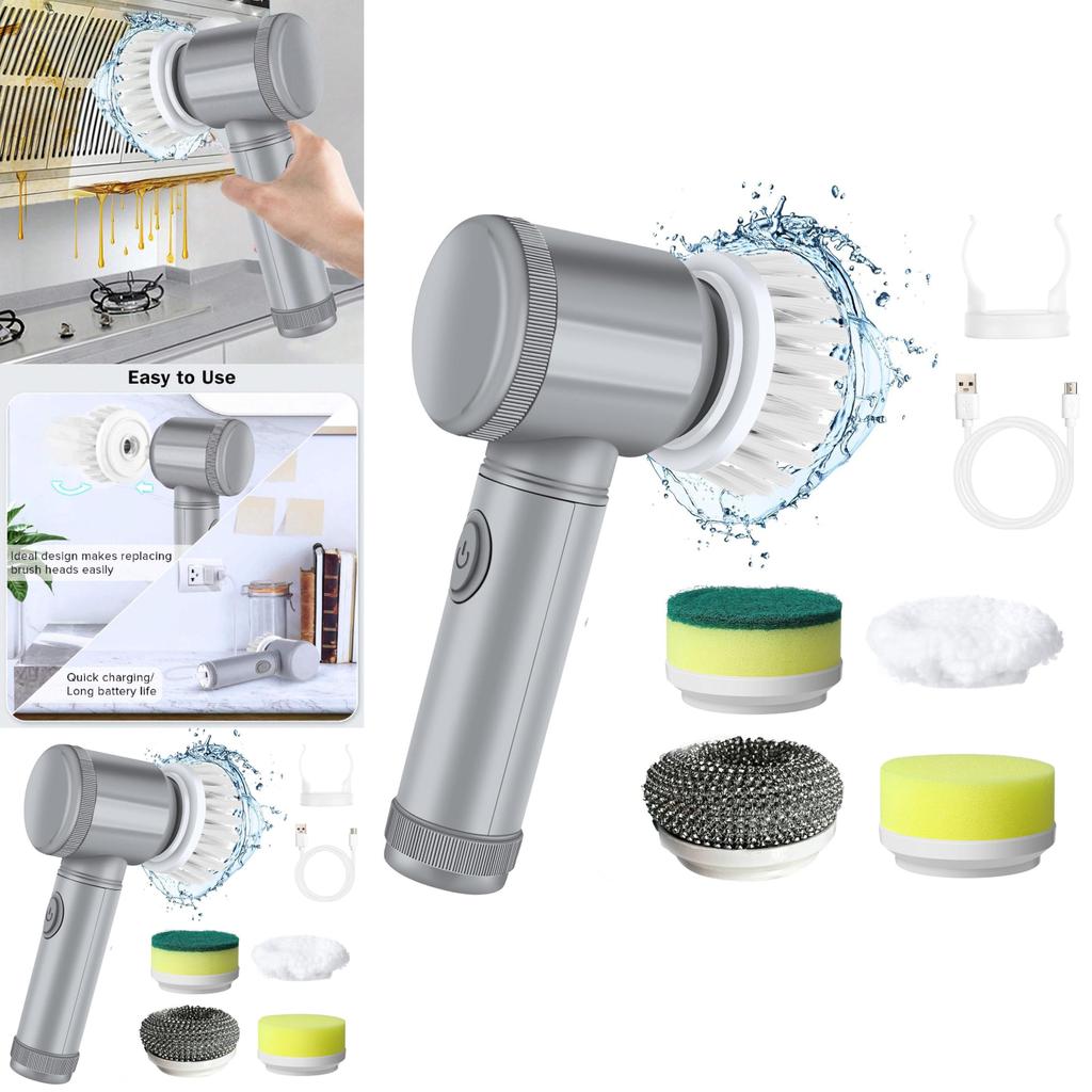 Home Multifunctional Wireless Handheld Electric Cleaning Brush For Kitchen And Bathroom Surface Maintenance
