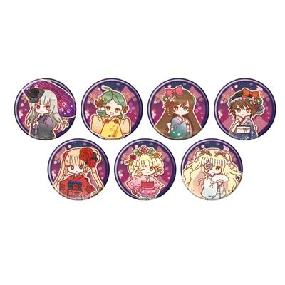 Rozen Maiden 11 Kimono Ver. [Retro Art Illustration] Can Badge (Box of 7)