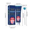 2pcs Tongue Scraper Cleaning Brush Kit Oral Refreshing Tongue Scraper Brush Kit for Bad Breath Halitosis 50g