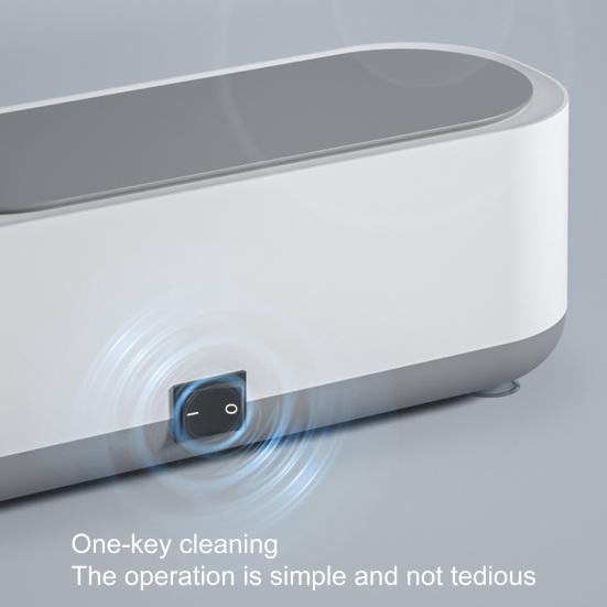 Ultrasonic Cleaner with Lid 47KHz High Frequency Quiet Large Capacity Automatic Jewelry Makeup Brush Vibration Cleaning Machine Daily Use