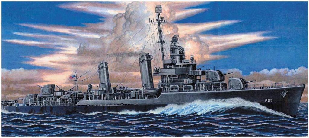 Pit Road Skywave Series US Navy Destroyer Caldwell Plastic Model W212 1/700 DD-605