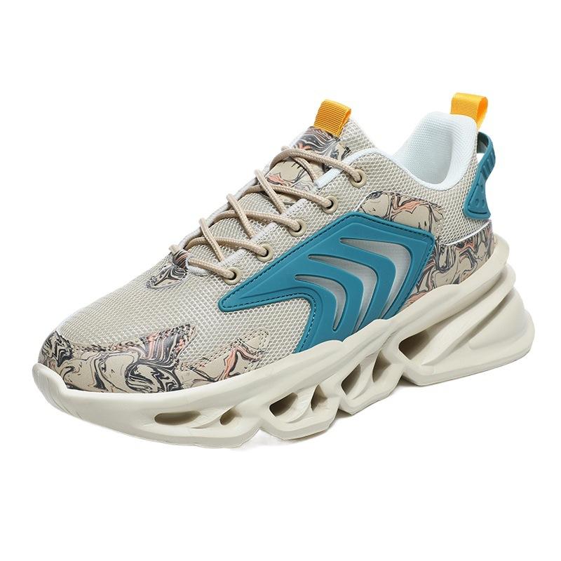 Large size country casual breathable mesh blade sports dad shoes men's running shoes non-slip high quality