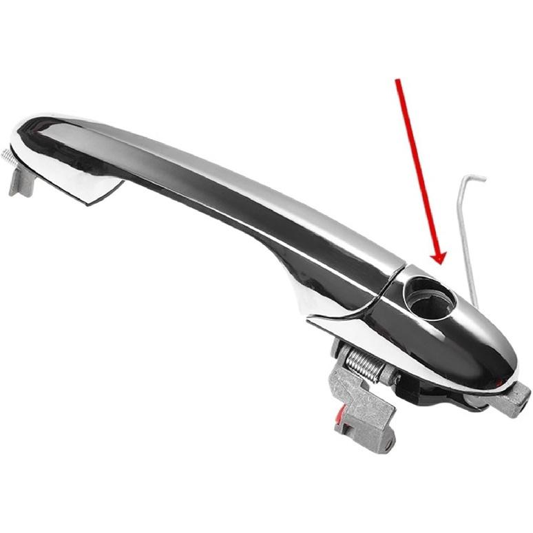 735592026 735592012 Left Right Car Outer Door Handle Compatible For Fiat/500 2007-2020 Compatible For Alfa Romeo/147 2000-2010(A Pair)