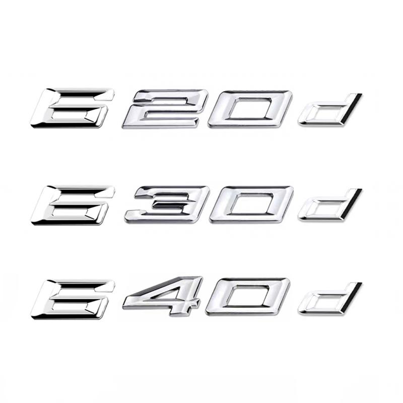 Auto 3D ABS Kofferraum Buchstaben Logo Plakette Emblem Styling Aufkleber Für BMW 6er Serie 620d 630d 640d E63 E64 F06 F12 F13 G32 tv2