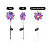Solar Powered Windmill Garden Light Outdoor Waterproof Lawn Stake Light with LED for Yard Pathway Landscape Decoration