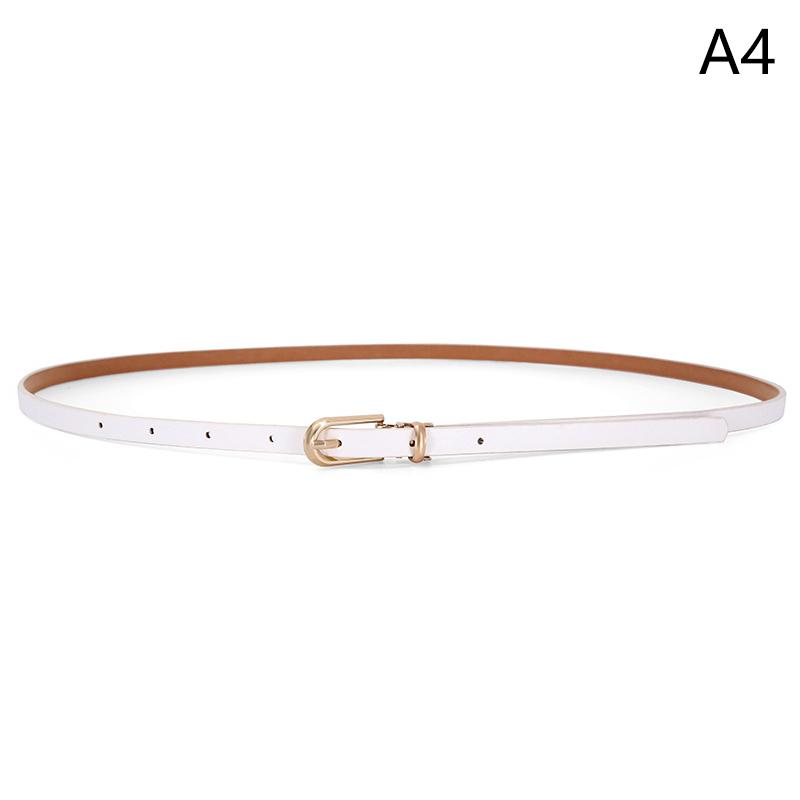 Ceinture décorative pour robes et pulls, fine et ajustable en cuir synthétique pour femmes, disponible en plusieurs couleurs.