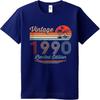 Trendy Tshirt Teenagers Round Neck Tshirt Oversized Vintage 1990 Limited Edition Sunset Palm Tree Basic For Him Tshirt