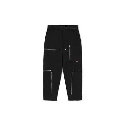 Vans X Tokyo Design Collection Collaboration Solid Color Multi-Zipper Waterproof Cargo Pants Unisex Cargo Pants Black VN000FSPBLK