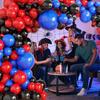 114pcs Black Red Blue Balloons Garland Royal Blue Balloon Halloween Kid Birthday Party Baby Shower Wedding Graduation Decoration