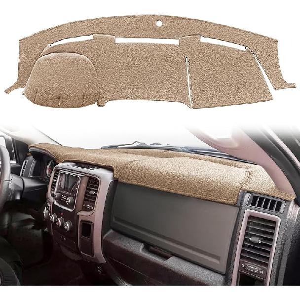 Yiz Dashboard Cover Dash Cover Mat Pad  Fit For Dodge Ram 1500 2500 3500 1998 1999 2000 2001 (98-01Black) Y21
