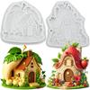 Strawberry House Silicone Mold Peach House Fondant Molds Cake Decorating Tools Cupcake Topper Candy Resin Clay Chocolate Gumpaste Mold