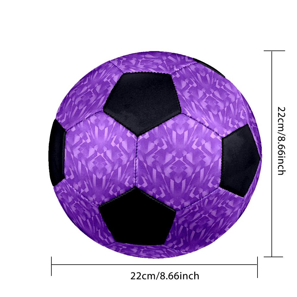 1pc Purple Geometric Lightweight PVC Training Soccer Ball, Size 5, Suitable for Indoor and Outdoor TrainingGift y60364