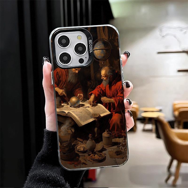 Renaissance Ästhetik Kunst Malerei Weiche Handyhülle für iPhone 15 16 17 Pro Max 17Air 16E 14 Plus 13 12 Mini Stoßfeste Hülle Ba